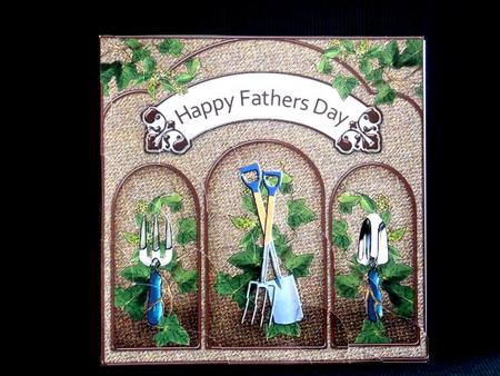 8 x 8 Gardening Fathers Day Scalloped Corner Kit by Lynn Butters