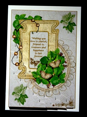 Butterfly Frame Wavy Corner Stacker by Lynn Butters