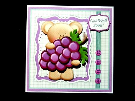 Get Well Grapes Topper & Decoupage by Lynn Butters