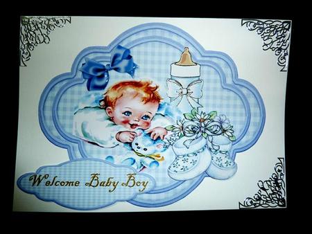 Vintage New Baby Boy by Lynn Butters