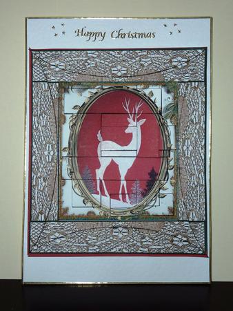 Intertwined Pyramid Rudolf the Red Nosed Reindeer by Lynn Butters