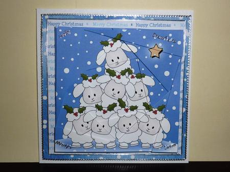Merry Xmas to Ewe Quick Card Twisted Spiral Side Stacker by Lynn Butters