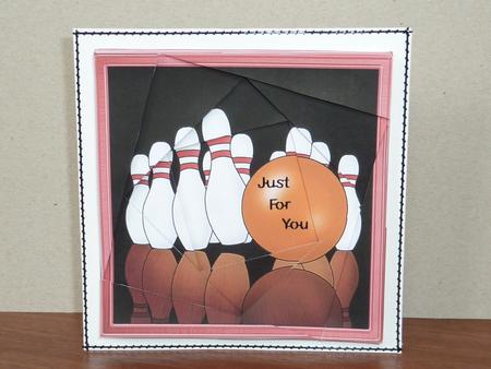 10 Pin Bowling Quick Card with Twisted Spiral Side Stacker by Lynn Butters