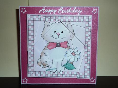 Cute Cat Quick Card Twisted Spiral Side Stacker by Lynn Butters