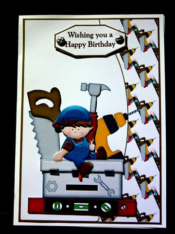 Toolbox Kid Card Front by Lynn Butters