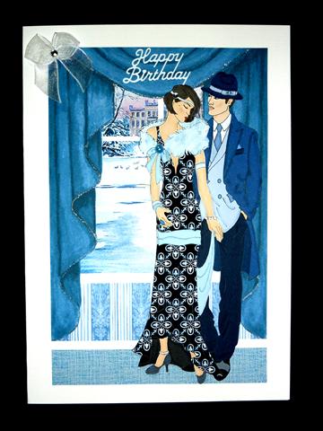 Art Deco Winter Window by Lynn Butters