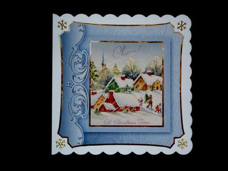 Vintage Christmas Village by Lynn Butters
