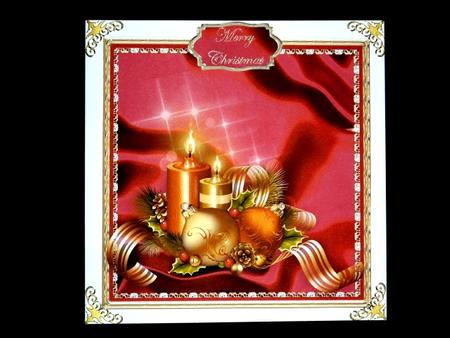 Candles and Silk Christmas Decoupage - Red by Lynn Butters