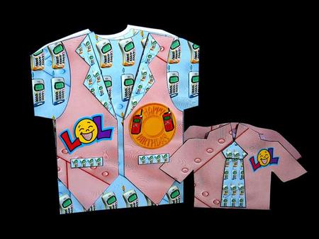 Lol Text Me T-shirt & Waistcoat Card & Gift Box Kit by Lynn Butters