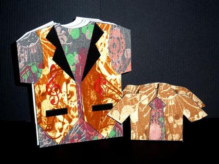 Musical Steampunk T-shirt & Waistcoat Card & Gift Box Kit by Lynn Butters