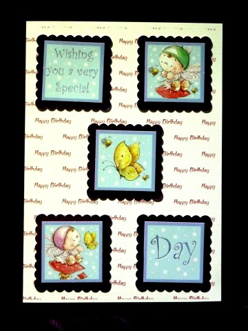 Happy Birthday Red Background by Lynn Butters