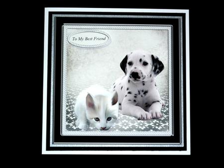 Puppy and Kitten Card by Lynn Butters
