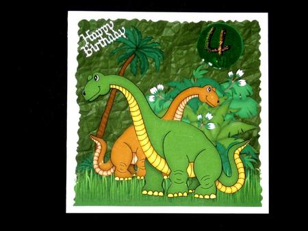 Dinosaur Jungle Age Card 3, 4, 5, 6, 7 by Lynn Butters