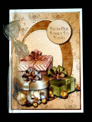 Golden Christmas Gifts + Decoupage by Lynn Butters