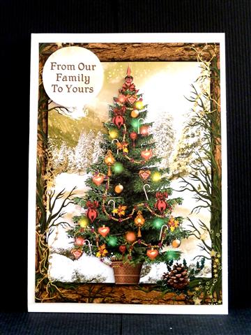 Forest Framed Christmas Tree by Lynn Butters