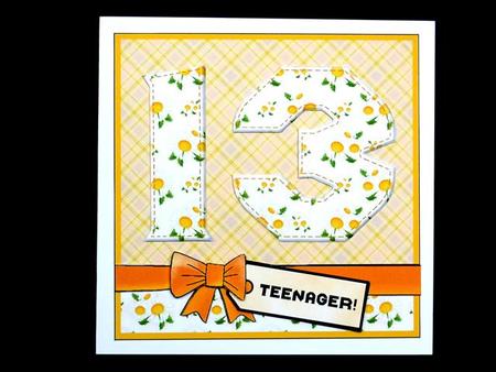 Floral 13 Yellow for Teenager by Lynn Butters