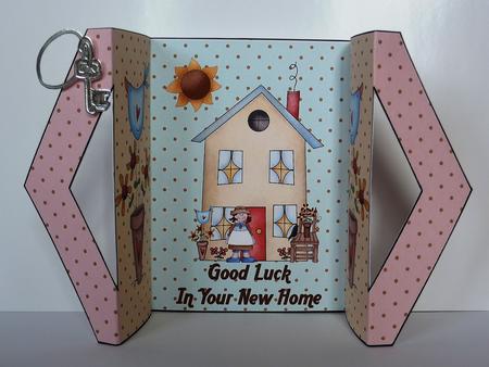 New Home Triangle Front Gatefold by Lynn Butters