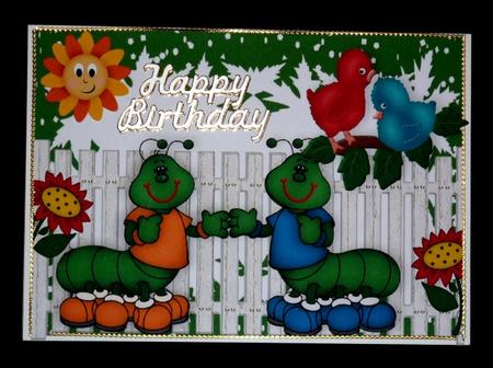 Cute Caterpillars Best of Friends in the Garden by Lynn Butters