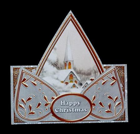 Ice Church Silver Happy Christmas Teardrop Trio Kit by Lynn Butters