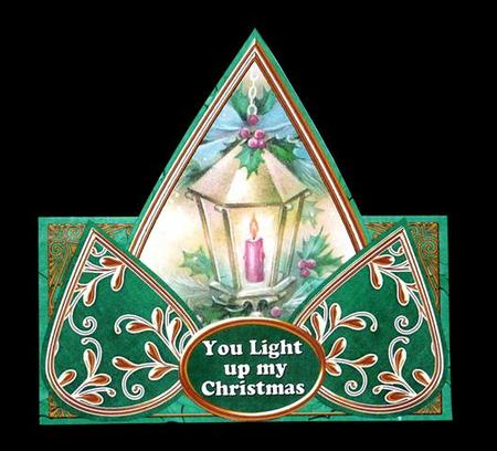 Lantern2 You Light Up My Christmas Teardrop Trio Kit by Lynn Butters