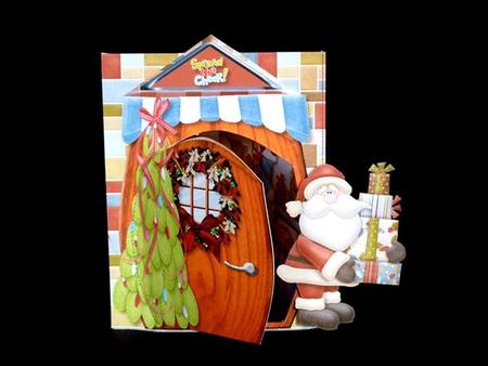 Santa's Jolly Cottage Card Kit by Lynn Butters