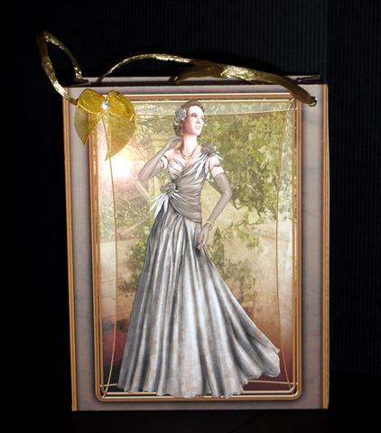 Art Deco Lady Rose Brown Mini Bags by Lynn Butters