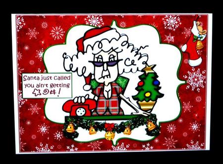 Stella on the Phone to Santa by Lynn Butters