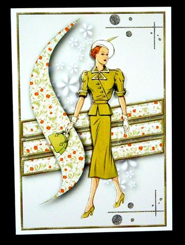 Vintage Espressions Card Topper 1 by Lynn Butters