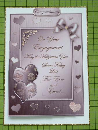 Elegant Romance Greeting Quick Card Corner Side Stacker by Lynn Butters
