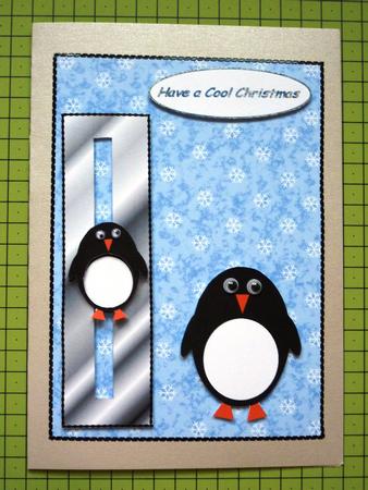 Christmas Penguin Penny Slider Sheet by Lynn Butters