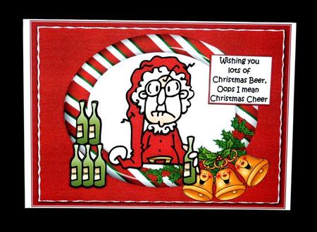 Gus Sends Christmas Cheer Quick Card by Lynn Butters