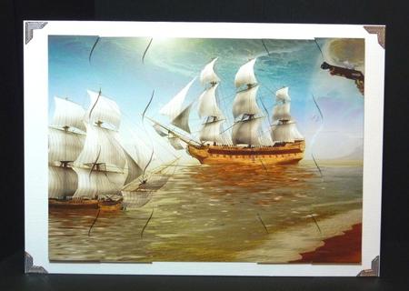 Pirate Ship Wavy Side Stacker by Lynn Butters