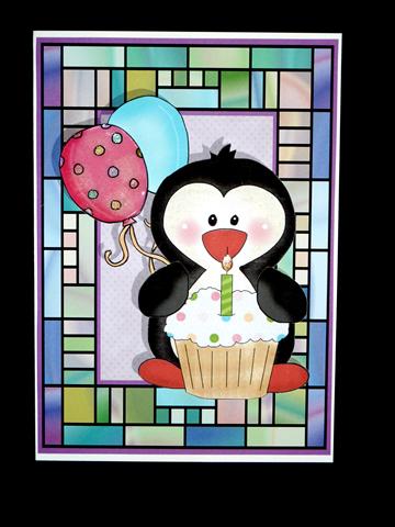 Penguin Birthday Balloons by Lynn Butters