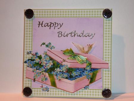 Victorian Birthday Quick Card Front by Lynn Butters