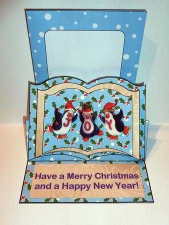 Joyful Penquins Book Shaped Easel Kit by Lynn Butters