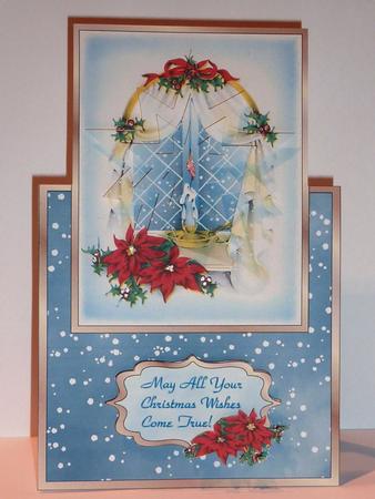 Candle in the Window - Vertical Foldback with Star Pyramid by Lynn Butters