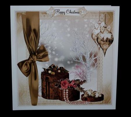 Gorgeous Hat Boxes and Decorations Card Topper by Lynn Butters