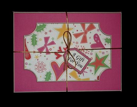 3D Xmas Winter Holiday Dvd or Console Game Gift Box Mini Kit by Lynn Butters