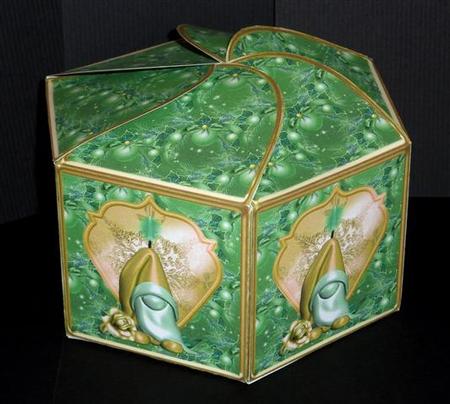Golden Santa Large Hexagonal Gift Box Mini Kit by Lynn Butters
