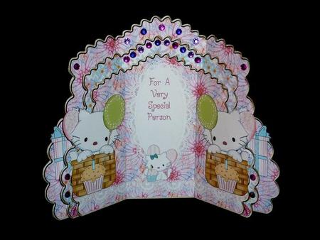 Triple Layer Gatefold - White Kittens by Lynn Butters