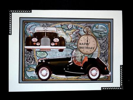Vintage Car Male Card 3 by Lynn Butters