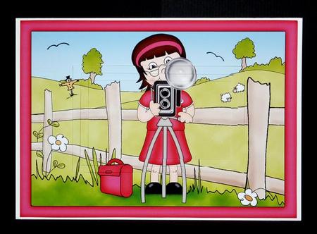 A5 Flash Gert Pyramage Topper by Lynn Butters