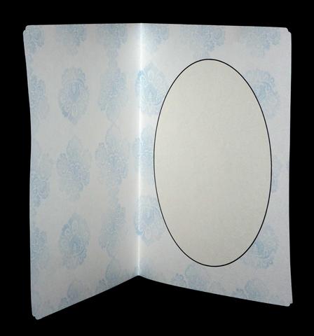 Pale Blue Floral Insert by Lynn Butters