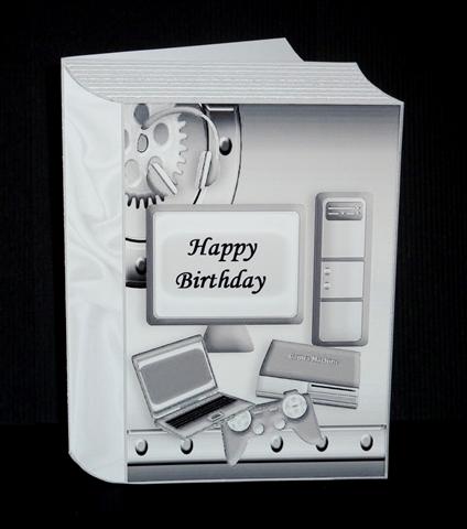 Folded Book of Computer, Laptop, and Gadgets in Silver by Lynn Butters