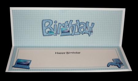 Birthday Gadgets & Gizmos Large Dl Matching Large Dl Insert by Lynn Butters