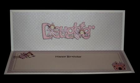 Birthday Daughter Fairy Matching Large Dl Insert by Lynn Butters