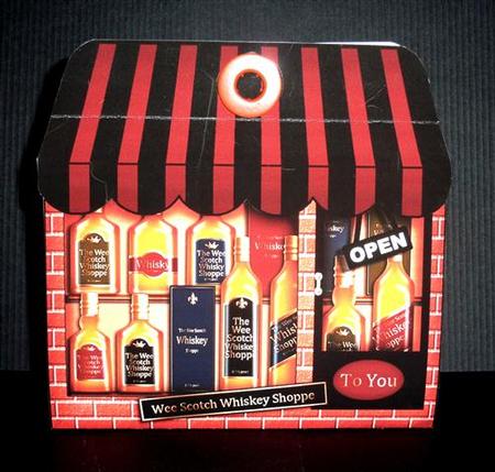 3D Little Whisky Shop Treat or Favour Box Mini Kit by Lynn Butters