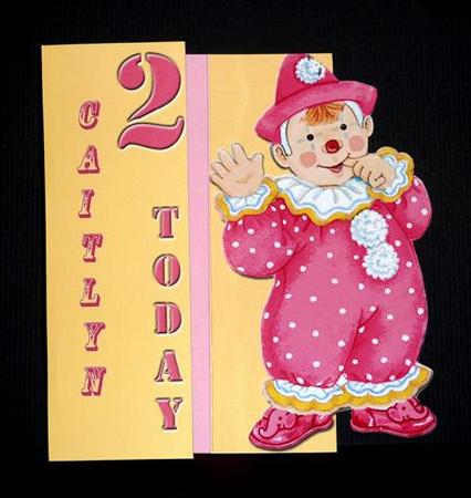 Jolly the Clown Gatefold Step by Step - Pink by Lynn Butters