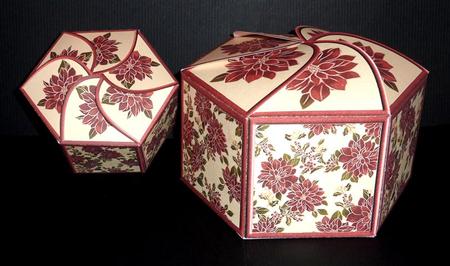 Poinsettia Hexagon Box Mini Kit by Lynn Butters