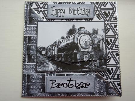 Trains Kit in Monochrome with Step by Step Decoupage by Lynn Butters